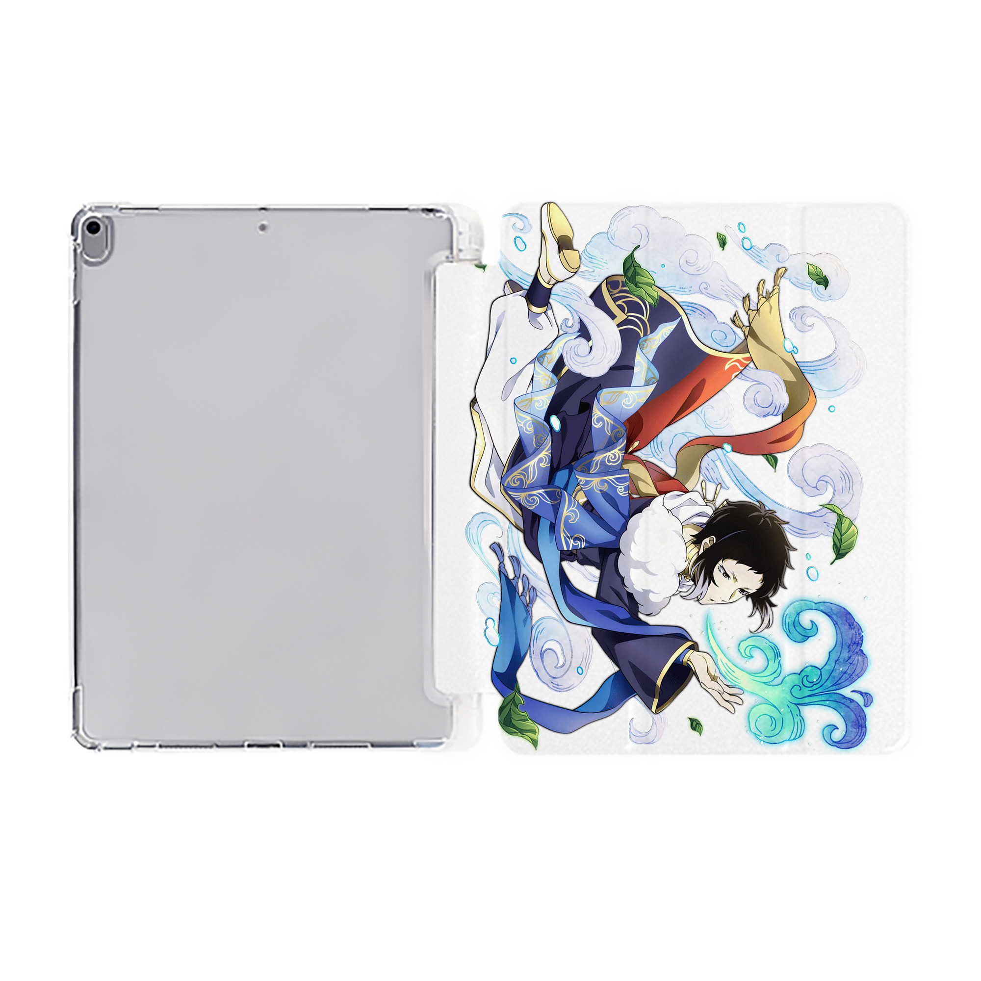 （画像用） 文豪ストレイドッグス Bungo Stray Dogs IPad ケース ペン収納付き 三つ折りスタンド PUレザー×シリコン 対応機種9.5/10.5/10.9インチ